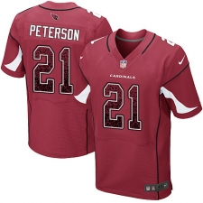 Men's Nike Arizona Cardinals #21 Patrick Peterson Elite Red Home Drift Fashion NFL Jersey