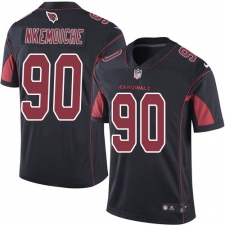 Men's Nike Arizona Cardinals #90 Robert Nkemdiche Elite Black Rush Vapor Untouchable NFL Jersey