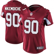 Women's Nike Arizona Cardinals #90 Robert Nkemdiche Elite Red Team Color NFL Jersey
