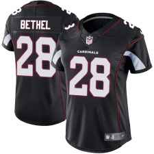 Women's Nike Arizona Cardinals #28 Justin Bethel Elite Black Alternate NFL Jersey