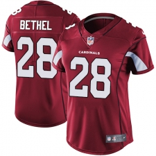 Women's Nike Arizona Cardinals #28 Justin Bethel Elite Red Team Color NFL Jersey