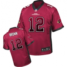 Men's Nike Arizona Cardinals #12 John Brown Elite Red Drift Fashion NFL Jersey
