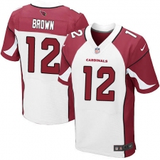 Men's Nike Arizona Cardinals #12 John Brown Elite White NFL Jersey