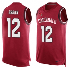 Men's Nike Arizona Cardinals #12 John Brown Limited Red Player Name & Number Tank Top NFL Jersey