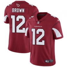 Men's Nike Arizona Cardinals #12 John Brown Red Team Color Vapor Untouchable Limited Player NFL Jersey