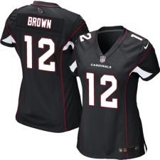 Women's Nike Arizona Cardinals #12 John Brown Game Black Alternate NFL Jersey