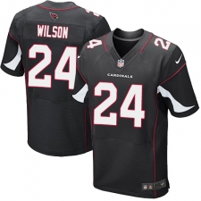 Men's Nike Arizona Cardinals #24 Adrian Wilson Elite Black Alternate NFL Jersey