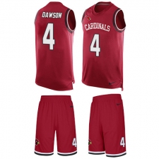 Men's Nike Arizona Cardinals #4 Phil Dawson Limited Red Tank Top Suit NFL Jersey