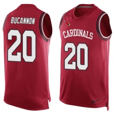 Men's Nike Arizona Cardinals #20 Deone Bucannon Limited Red Player Name & Number Tank Top NFL Jersey