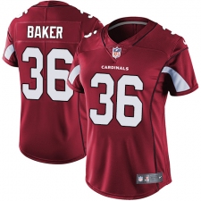 Women's Nike Arizona Cardinals #36 Budda Baker Elite Red Team Color NFL Jersey