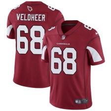 Youth Nike Arizona Cardinals #68 Jared Veldheer Red Team Color Vapor Untouchable Limited Player NFL Jersey