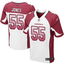 Men's Nike Arizona Cardinals #55 Chandler Jones Elite White Road Drift Fashion NFL Jersey