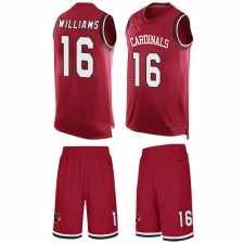 Men's Nike Arizona Cardinals #16 Chad Williams Limited Red Tank Top Suit NFL Jersey