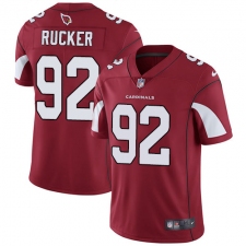 Men's Nike Arizona Cardinals #92 Frostee Rucker Red Team Color Vapor Untouchable Limited Player NFL Jersey