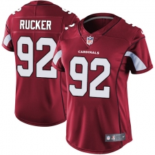 Women's Nike Arizona Cardinals #92 Frostee Rucker Red Team Color Vapor Untouchable Limited Player NFL Jersey