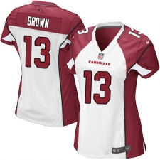Women's Nike Arizona Cardinals #13 Jaron Brown Game White NFL Jersey