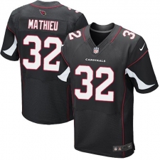 Men's Nike Arizona Cardinals #32 Tyrann Mathieu Elite Black Alternate NFL Jersey