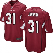 Men's Nike Arizona Cardinals #31 David Johnson Game Red Team Color NFL Jersey
