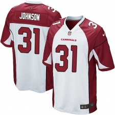 Men's Nike Arizona Cardinals #31 David Johnson Game White NFL Jersey