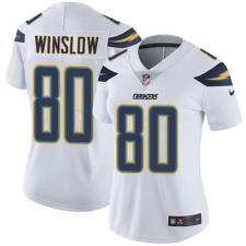 Women's Nike Los Angeles Chargers #80 Kellen Winslow Elite White NFL Jersey