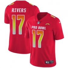 Women's Nike Los Angeles Chargers #17 Philip Rivers Limited Red 2018 Pro Bowl NFL Jersey
