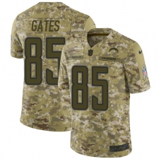 Men's Nike Los Angeles Chargers #85 Antonio Gates Limited Camo 2018 Salute to Service NFL Jersey