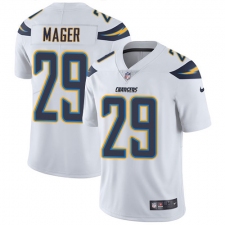Men's Nike Los Angeles Chargers #29 Craig Mager White Vapor Untouchable Limited Player NFL Jersey