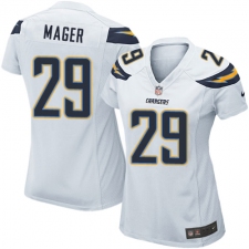 Women's Nike Los Angeles Chargers #29 Craig Mager Game White NFL Jersey