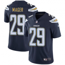 Youth Nike Los Angeles Chargers #29 Craig Mager Elite Navy Blue Team Color NFL Jersey
