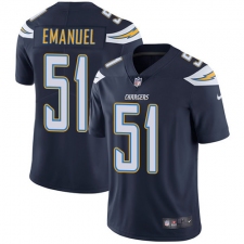 Youth Nike Los Angeles Chargers #51 Kyle Emanuel Elite Navy Blue Team Color NFL Jersey