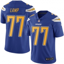 Youth Nike Los Angeles Chargers #77 Forrest Lamp Limited Electric Blue Rush Vapor Untouchable NFL Jersey