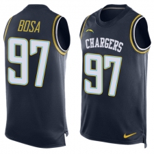 Men's Nike Los Angeles Chargers #97 Jeremiah Attaochu Limited Navy Blue Player Name & Number Tank Top NFL Jersey