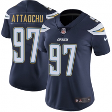 Women's Nike Los Angeles Chargers #97 Jeremiah Attaochu Elite Navy Blue Team Color NFL Jersey