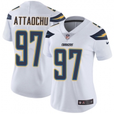 Women's Nike Los Angeles Chargers #97 Jeremiah Attaochu White Vapor Untouchable Limited Player NFL Jersey