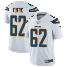 Youth Nike Los Angeles Chargers #62 Max Tuerk White Vapor Untouchable Limited Player NFL Jersey
