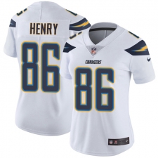 Women's Nike Los Angeles Chargers #86 Hunter Henry White Vapor Untouchable Limited Player NFL Jersey