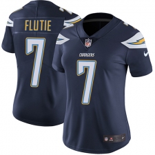 Women's Nike Los Angeles Chargers #7 Doug Flutie Elite Navy Blue Team Color NFL Jersey