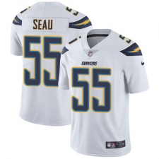 Youth Nike Los Angeles Chargers #55 Junior Seau Elite White NFL Jersey