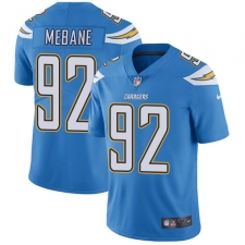 Youth Nike Los Angeles Chargers #92 Brandon Mebane Elite Electric Blue Alternate NFL Jersey