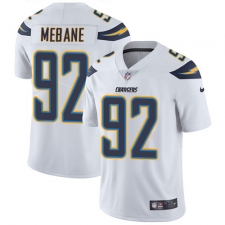Youth Nike Los Angeles Chargers #92 Brandon Mebane Elite White NFL Jersey