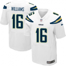 Men's Nike Los Angeles Chargers #16 Tyrell Williams Elite White NFL Jersey