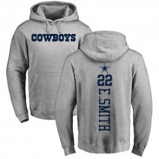 NFL Nike Dallas Cowboys #22 Emmitt Smith Ash Backer Pullover Hoodie