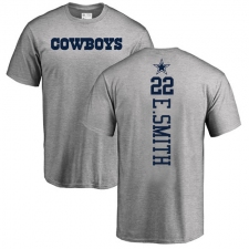 NFL Nike Dallas Cowboys #22 Emmitt Smith Ash Backer T-Shirt