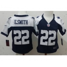 Nike Dallas Cowboys #22 Emmitt Smith Blue Thanksgiving Toddlers Jersey