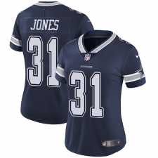 Women's Nike Dallas Cowboys #31 Byron Jones Elite Navy Blue Team Color NFL Jersey