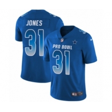 Youth Nike Dallas Cowboys #31 Byron Jones Limited Royal Blue NFC 2019 Pro Bowl NFL Jersey
