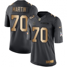 Youth Nike Dallas Cowboys #70 Zack Martin Limited Black/Gold Salute to Service NFL Jersey