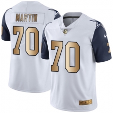 Youth Nike Dallas Cowboys #70 Zack Martin Limited White/Gold Rush NFL Jersey