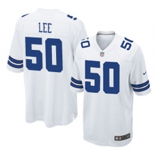 Men's Nike Dallas Cowboys #50 Sean Lee Game White NFL Jersey