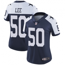 Women's Nike Dallas Cowboys #50 Sean Lee Elite Navy Blue Throwback Alternate NFL Jersey